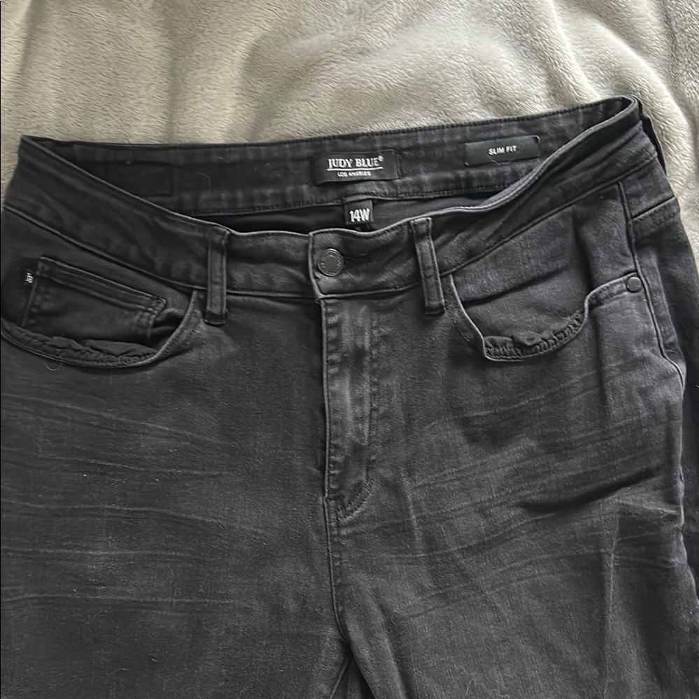 Judy Blue  Slim Fit Black Jeans 14W